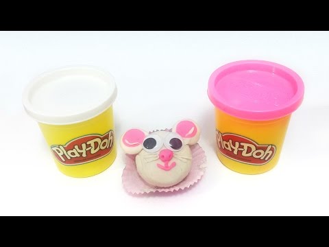 Learn about white and pink colora with Play Doh