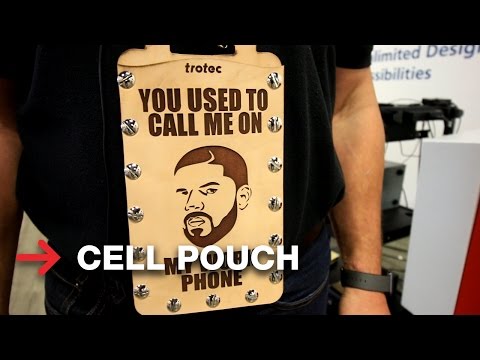 Leather Cell Phone Pouch | Laser engraving and cutting