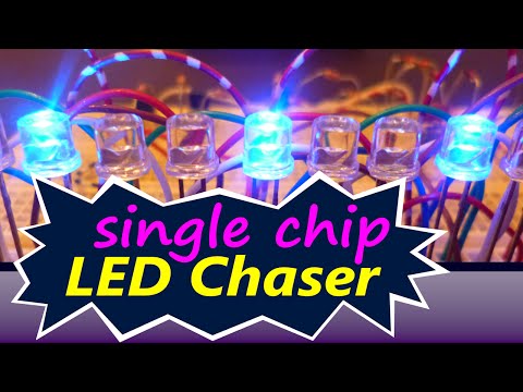 Led Chaser circuit ( single chip )