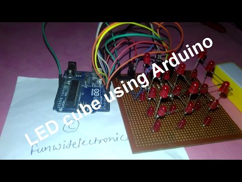 Led cube using arduino 3*3*3 | Arduino led cube