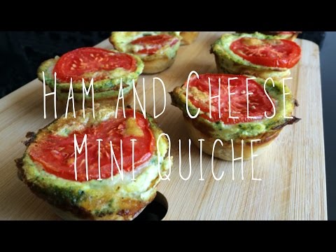 Leek Ham and Cheese Mini Quiche