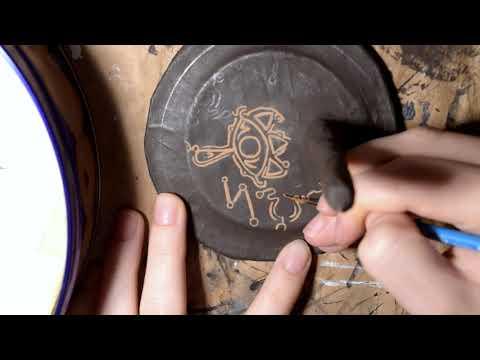 Legend of Zelda: Sooga Clay Figurine Timelapse - Figure Stand Sheikah Eye + Swirls