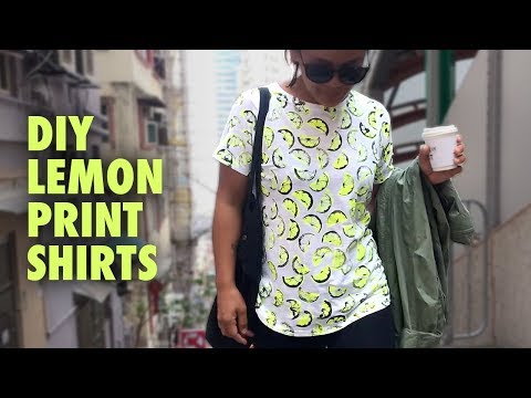 Lemmon printed Shirts - DIY (Pop Art, Andy Warhol style)