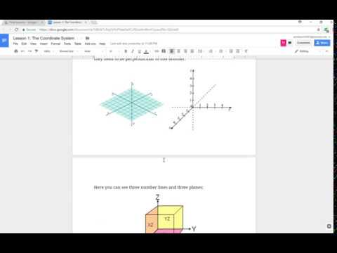 Lesson 1: The Coordinate System