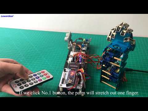 Lesson 16 Control the robotic hand with Infrared r