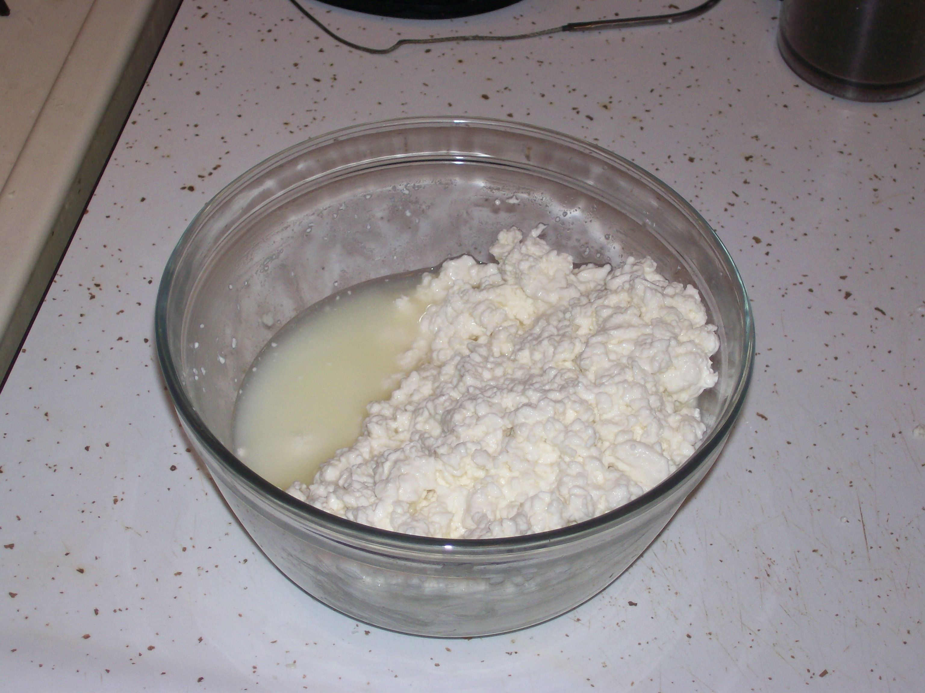 Let Whey drain in Bowl.jpg