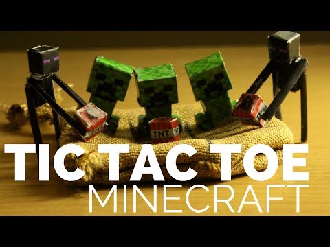 Lets Make a Tic Tac Toe Minecraft, Starter Tutorial, Amazing Minecraft Build   DIY Yodha4U