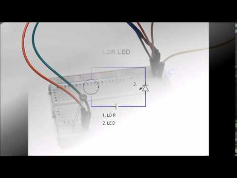 Lichtsensor aus LDR und LED Anleitung von EZ Circuits