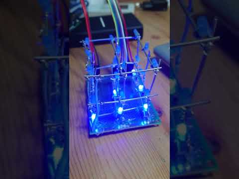 Lightning on a led cube