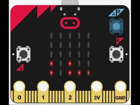 Lights Out in Tinkercad's Micro:Bit simulation