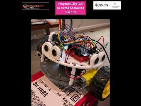 Lily&infin;Bot Software: Obstacle Avoidance with distance proportional control using sonar sensors