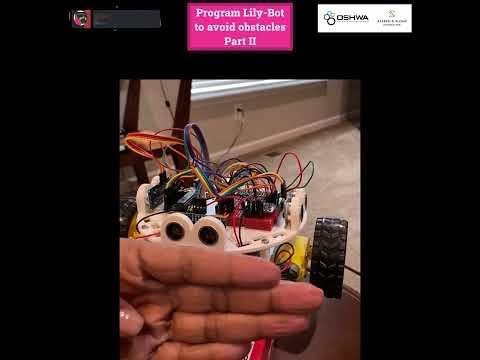 Lily&infin;Bot Software: Obstacle Avoidance with speed proportional control using sonar sensors