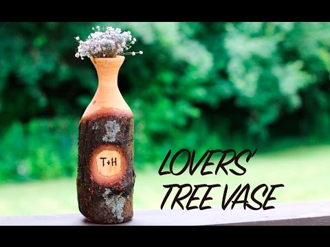 Lover's Tree Vase - Woodturned Wedding Gift