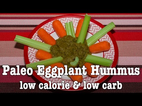 Low Calorie Paleo Eggplant Hummus (Baba Ganoush)