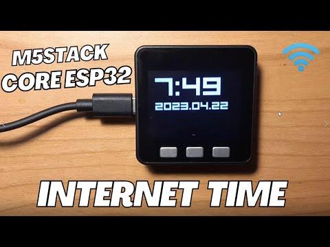 M5Stack Core ESP32 - Get Time and Date From the Internet