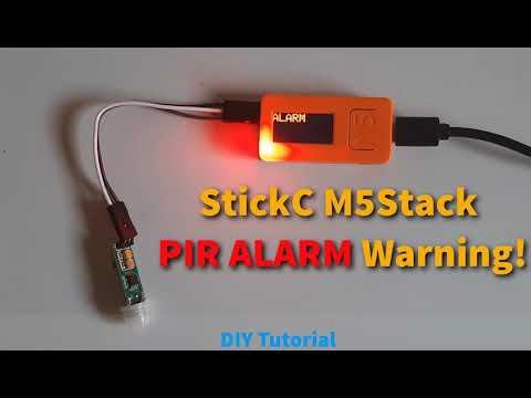 M5StickC-ESP32 Mini PIR Alarm System