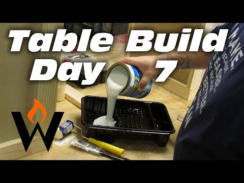 MAKE A TABLE - Corner trim and paint | Day 7