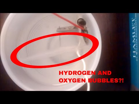 MAKE HYDROGEN &amp;amp; OXYGEN WITH PENCIL LEAD SCIENCE EXPERIMENT!