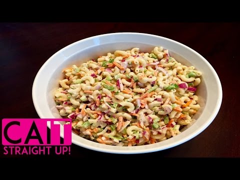 Macaroni Salad Recipe | Homemade Deli Style | Cait Straight Up