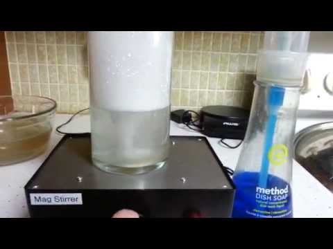 Magnetic Stirrer - Part 4 - Mixing Water And Dish Soap