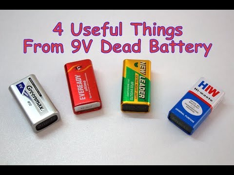 Make 4 Useful Things From 9V Dead Battery