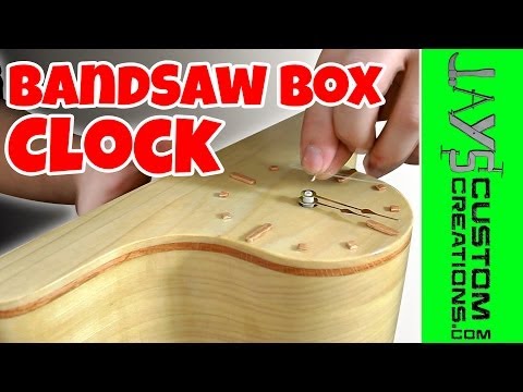 Make A Bandsaw Box Clock With Hidden Storage - 116