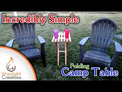 Make A Small Folding Wood Camp Table