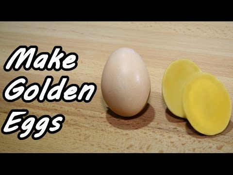 Make Golden Eggs Easily - Comment faire des &amp;oelig;uf en or - Oeufs brouill&amp;eacute;s &amp;agrave; l'int&amp;eacute;rieur #astuce