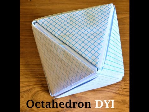 Make Platonic Solid Octahedron using Graphing Paper