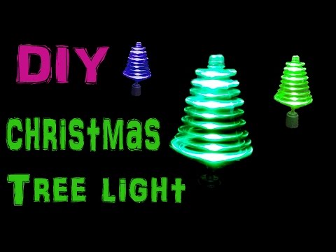 Make Rotating Christmas Tree Light Using LED's And Toy Motor