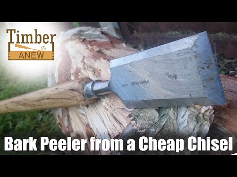 Make a Bark Scraper from a Cheap Chisel