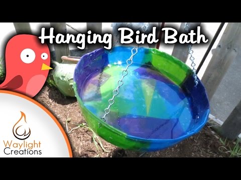 Make a DIY Bird Bath Using Tissue Paper and Resin