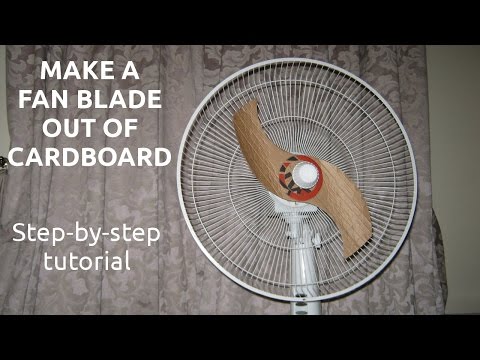 Make a Fan Blade out of Cardboard