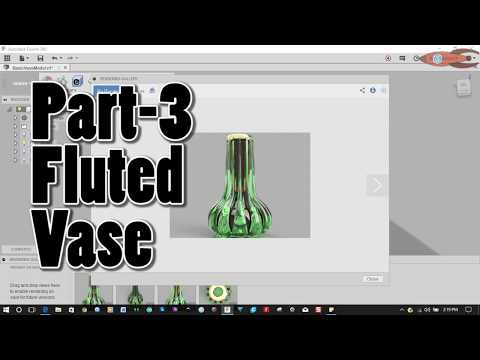 Make a Fluted Vase with Fusion 360