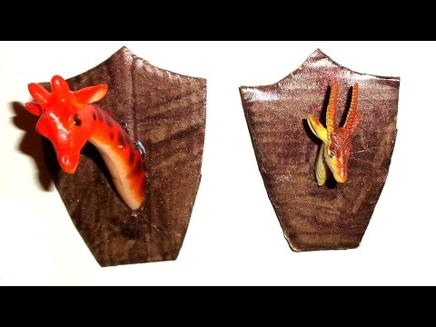 Make a Miniature Animal Trophy - DIY LPS Crafts, Doll Stuff &amp;amp; Dollhouse Accessories