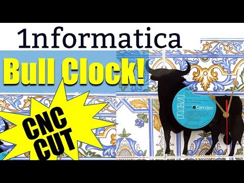 Make a Novelty Spanish Bull Clock CNC Cut Toro Benidorm Inspired DIY Project