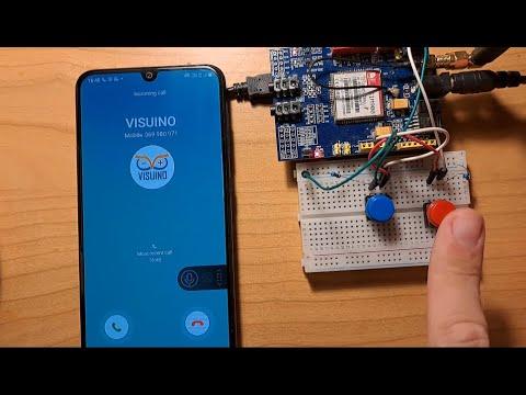 Make a Phone Call Using the SIM900 GSM Shield &amp; Visuino