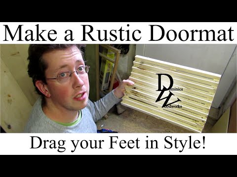 Make a Rustic Outdoor Doormat (for Shop, Stable and the like)