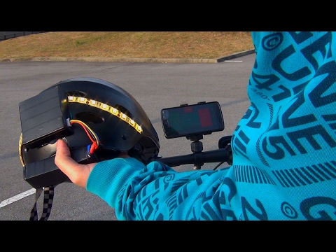 Make a Smartphone controlled Helmet with LED Turn Indicators