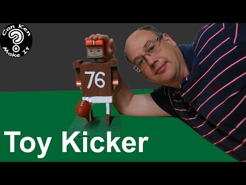 Make a Wooden Placekicker Toy for the NFL Kickoff