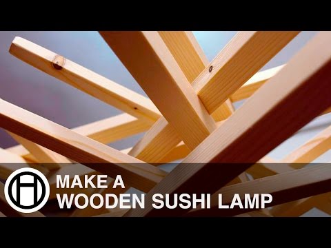 Make a Wooden Sushi Lamp