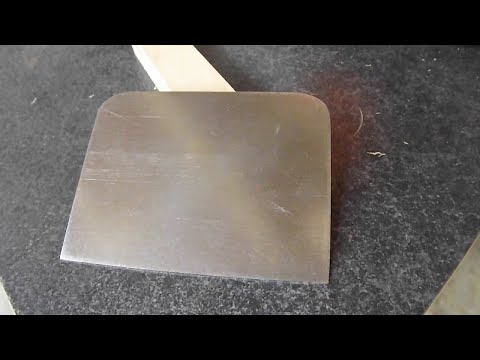 Make a card scraper from saw