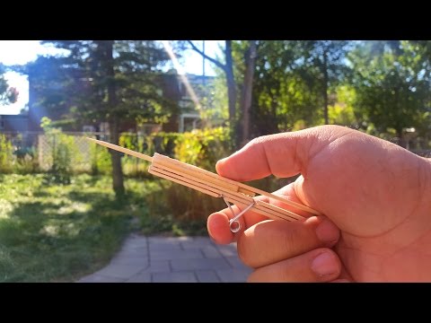 Make a powerful popsicle sticks gun