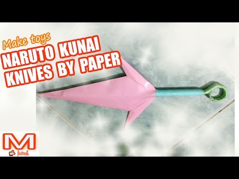 Make toys Naruto Kunai knives by Paper