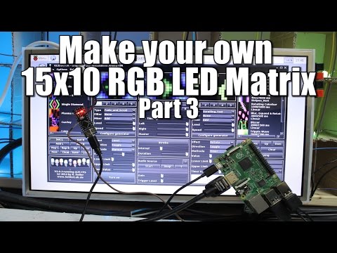 Make your own 15x10 RGB LED Matrix - Part 3 || Glediator support with Raspberry Pi 2/Banana Pro