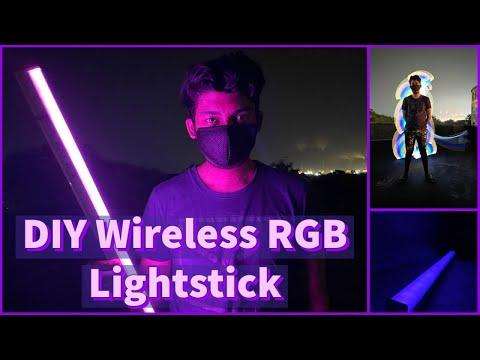 Make your own DIY WIFI RGB Light Painting Stick || ESP8266 || Photography