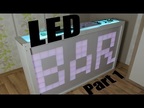 Make your own LED Bar - Part 1 (matrix frame,bar construction,WS2812B lighting system)