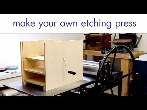 Make your own etching press from a pasta machine!