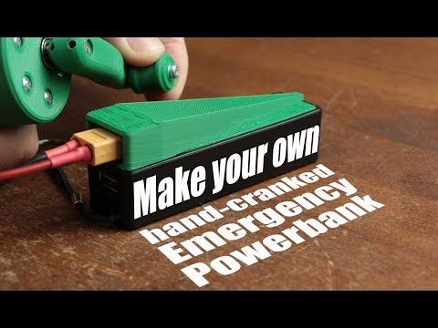 Make your own hand-cranked Emergency Powerbank