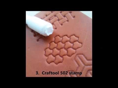 Making 3d printed leather stamps